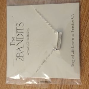 The2Bandits Opal Bar Necklace